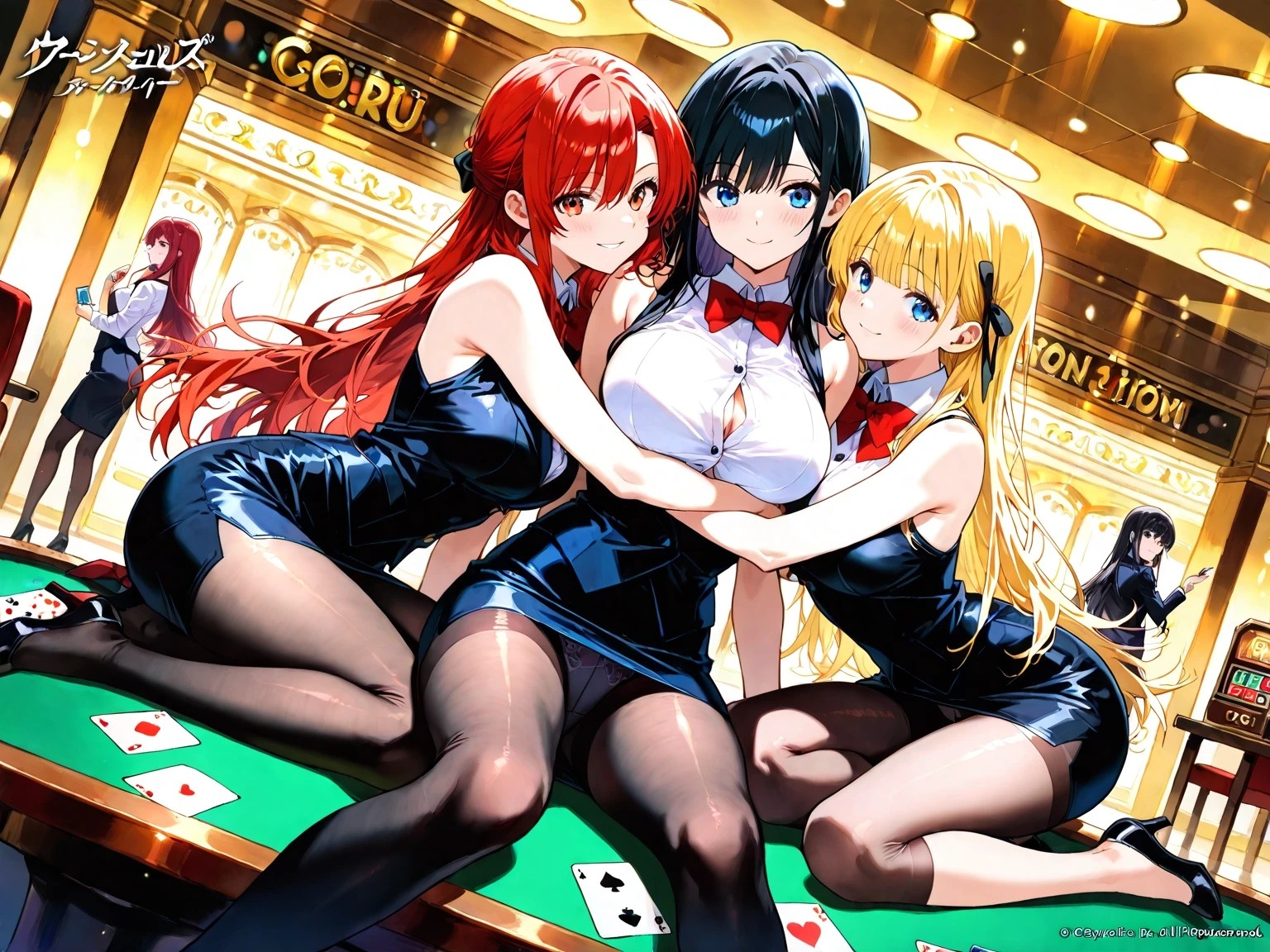 黒タイツ美少女イラスト集5カジノ編 – Preview 4