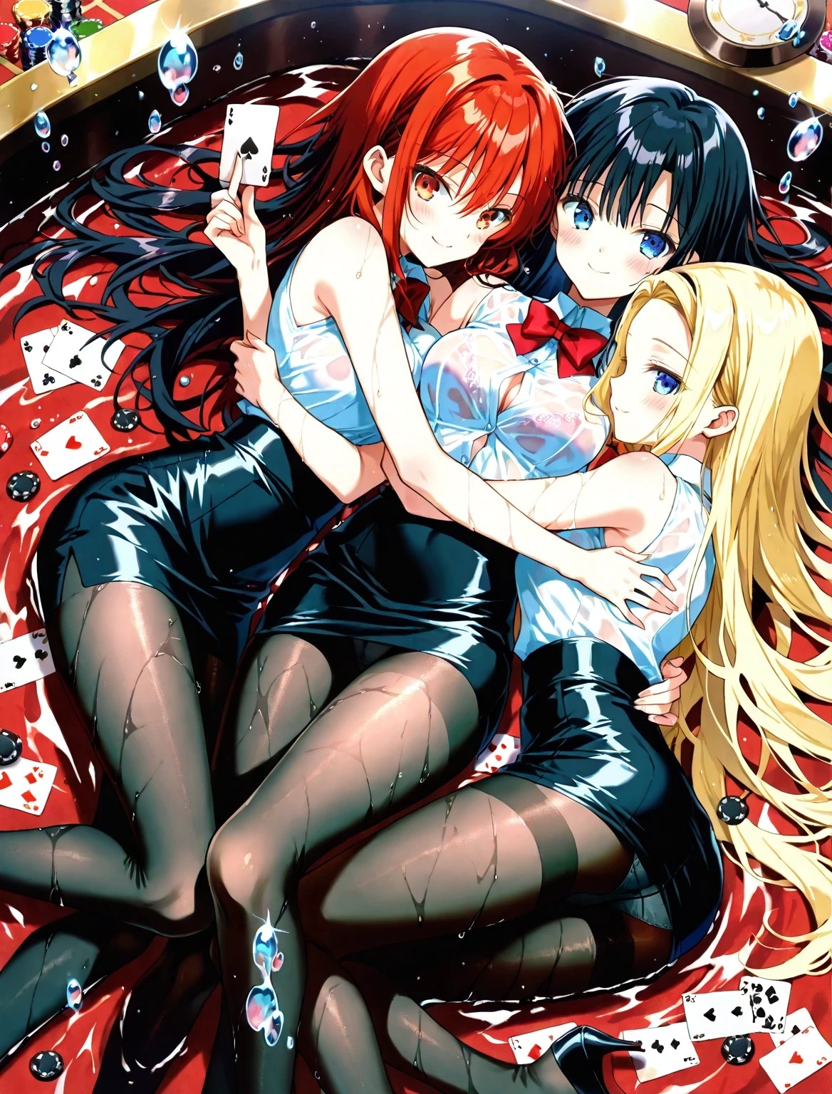 黒タイツ美少女イラスト集5カジノ編 – Preview 5