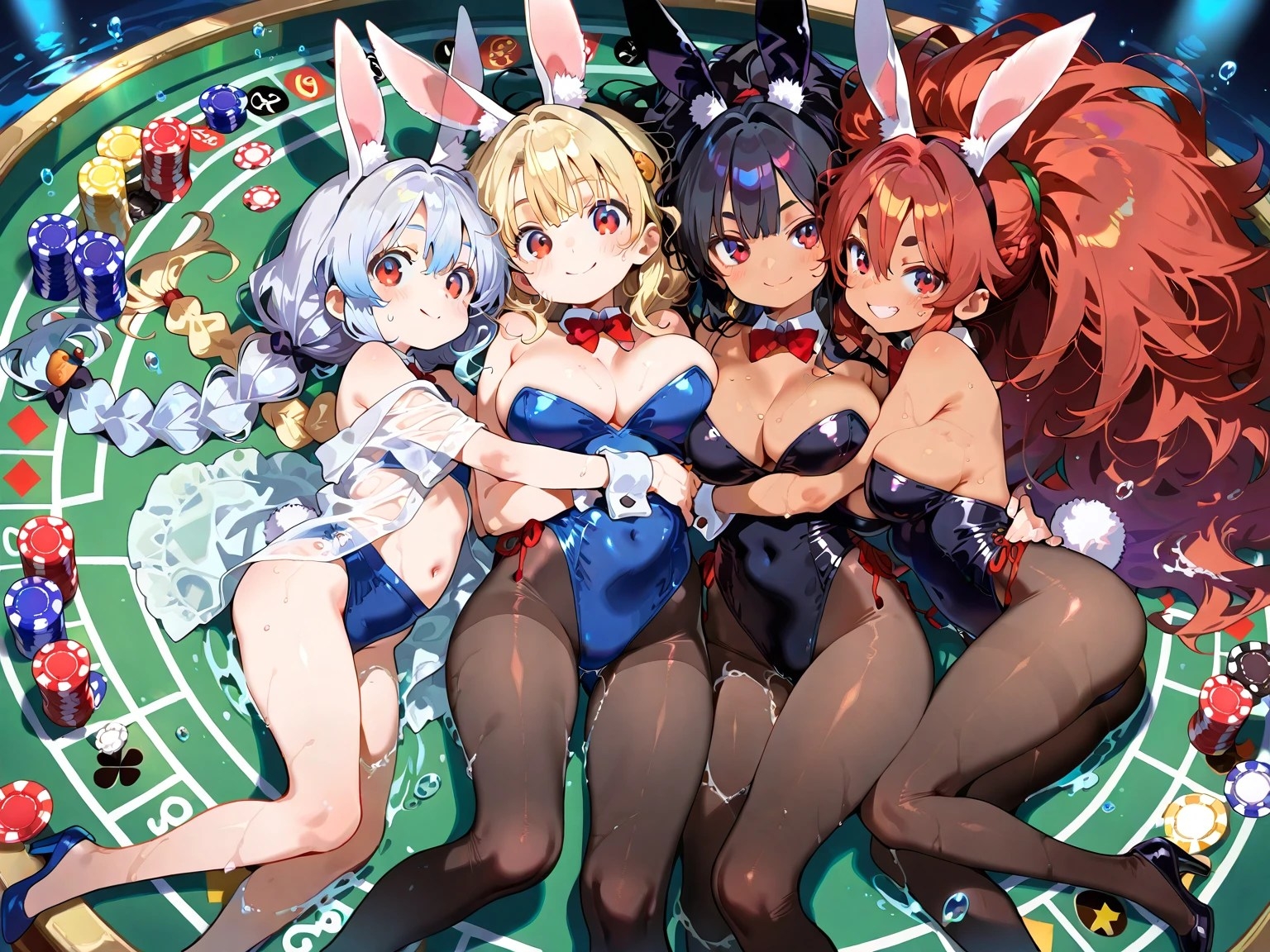 黒タイツ美少女イラスト集5カジノ編 – Preview 7