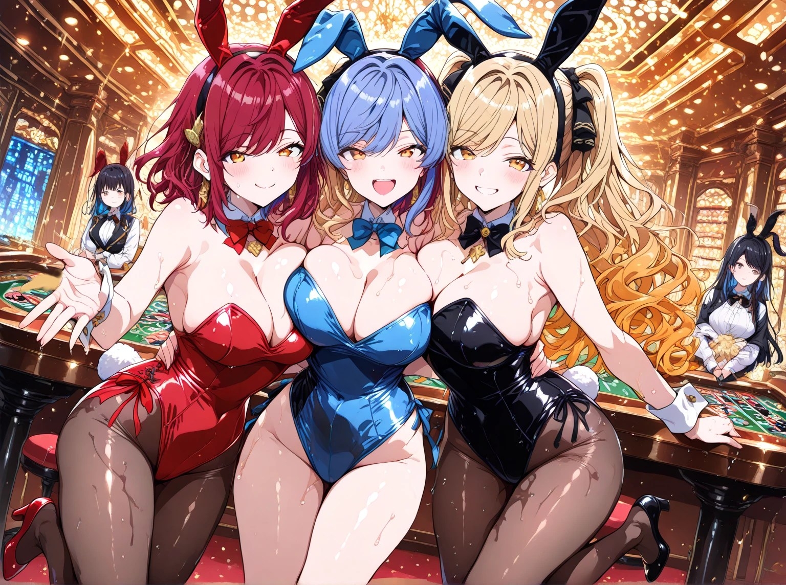 黒タイツ美少女イラスト集5カジノ編 – Preview 10