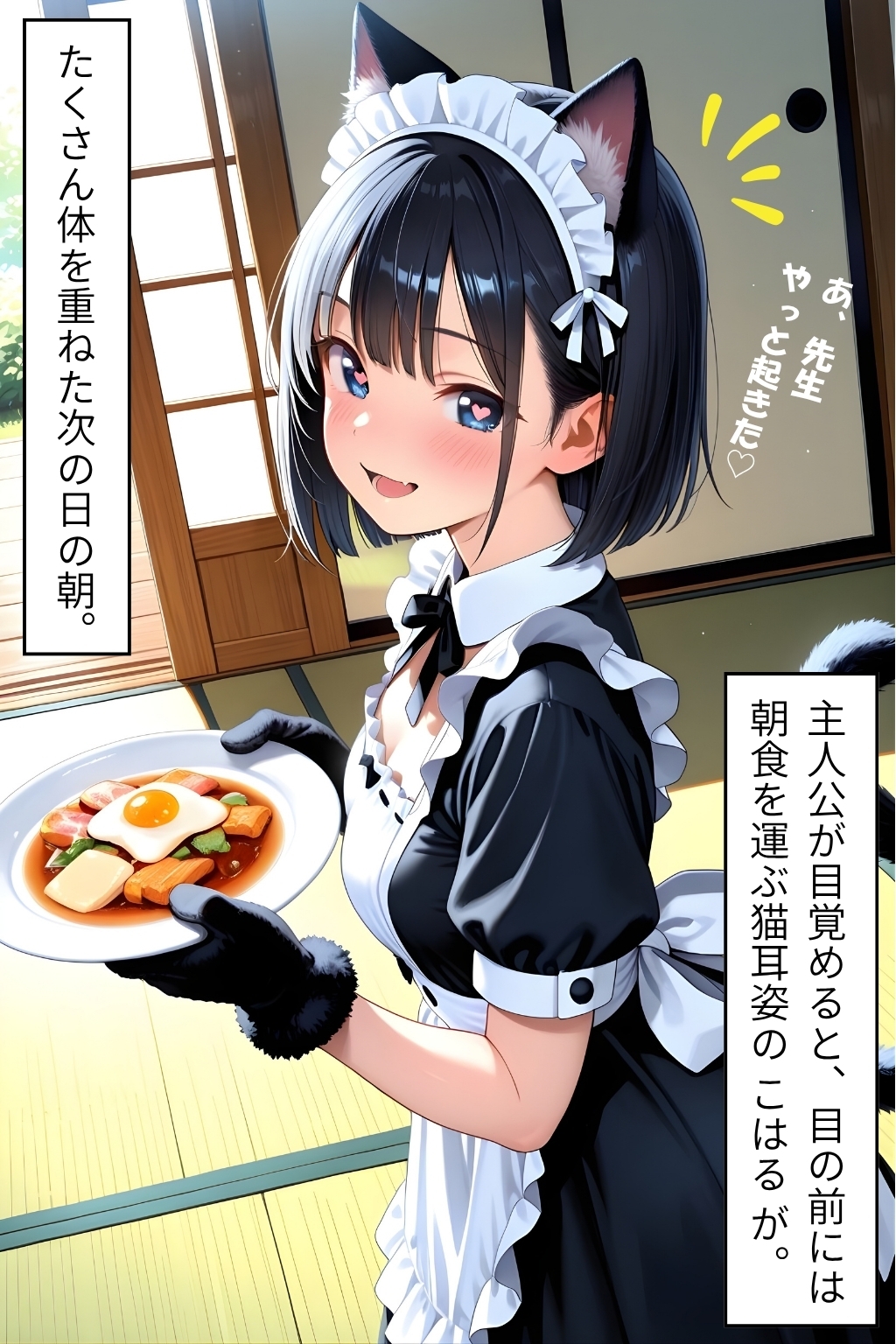 私のはじめて、先生にあげるね♡番外編 〜 猫好き先生を朝から誘惑！元教え子の猫耳メイドがにゃんにゃんご奉仕 〜 – Preview 3