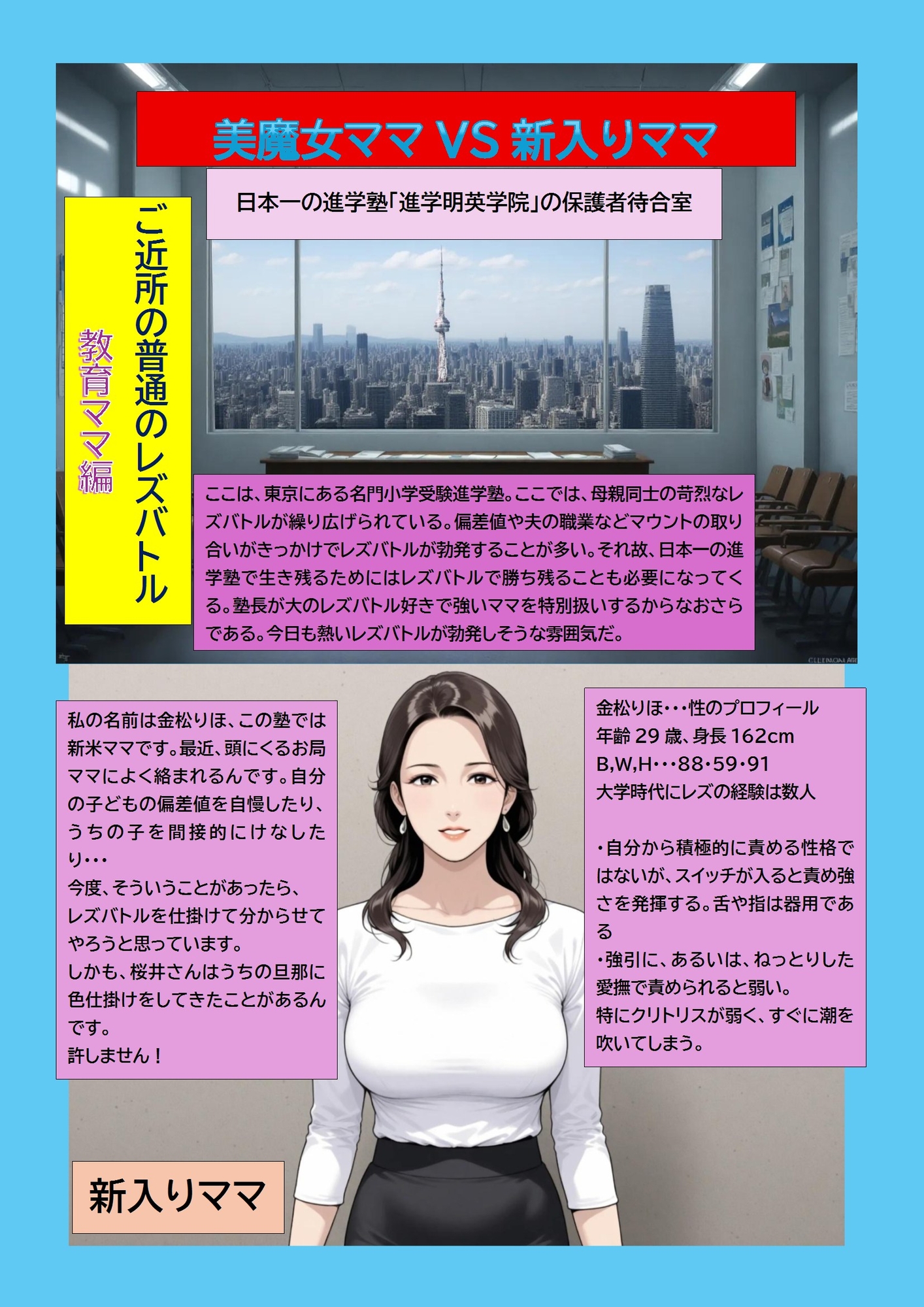 ご近所の普通のレズバトル 教育ママ編