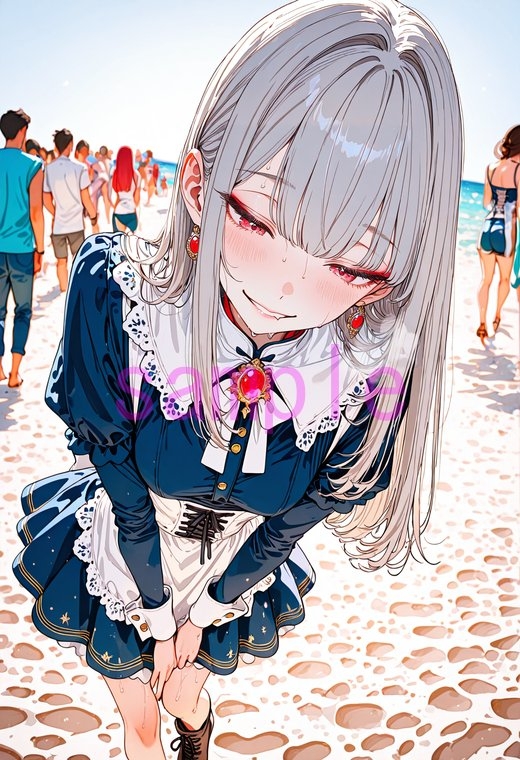 女の子がナニかを見つめている画像集