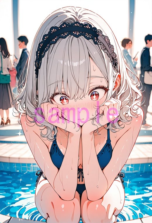 女の子がナニかを見つめている画像集