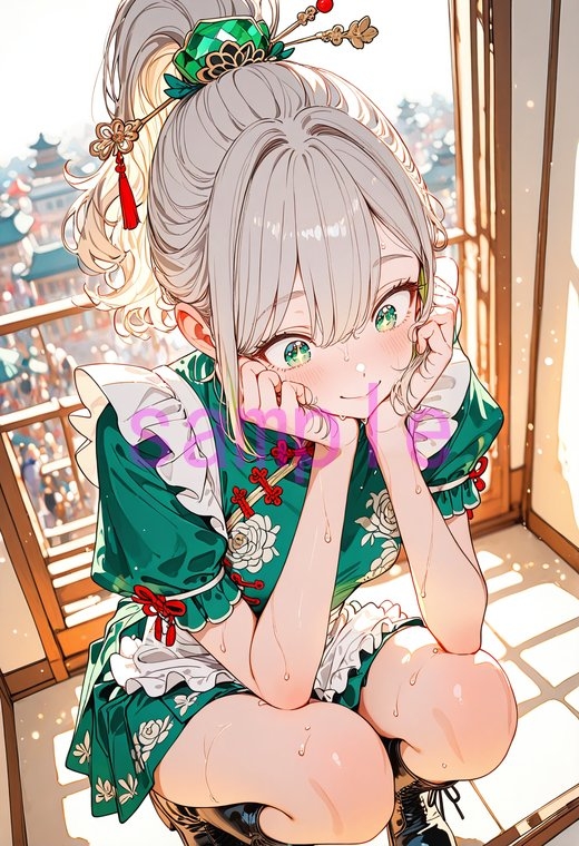 女の子がナニかを見つめている画像集