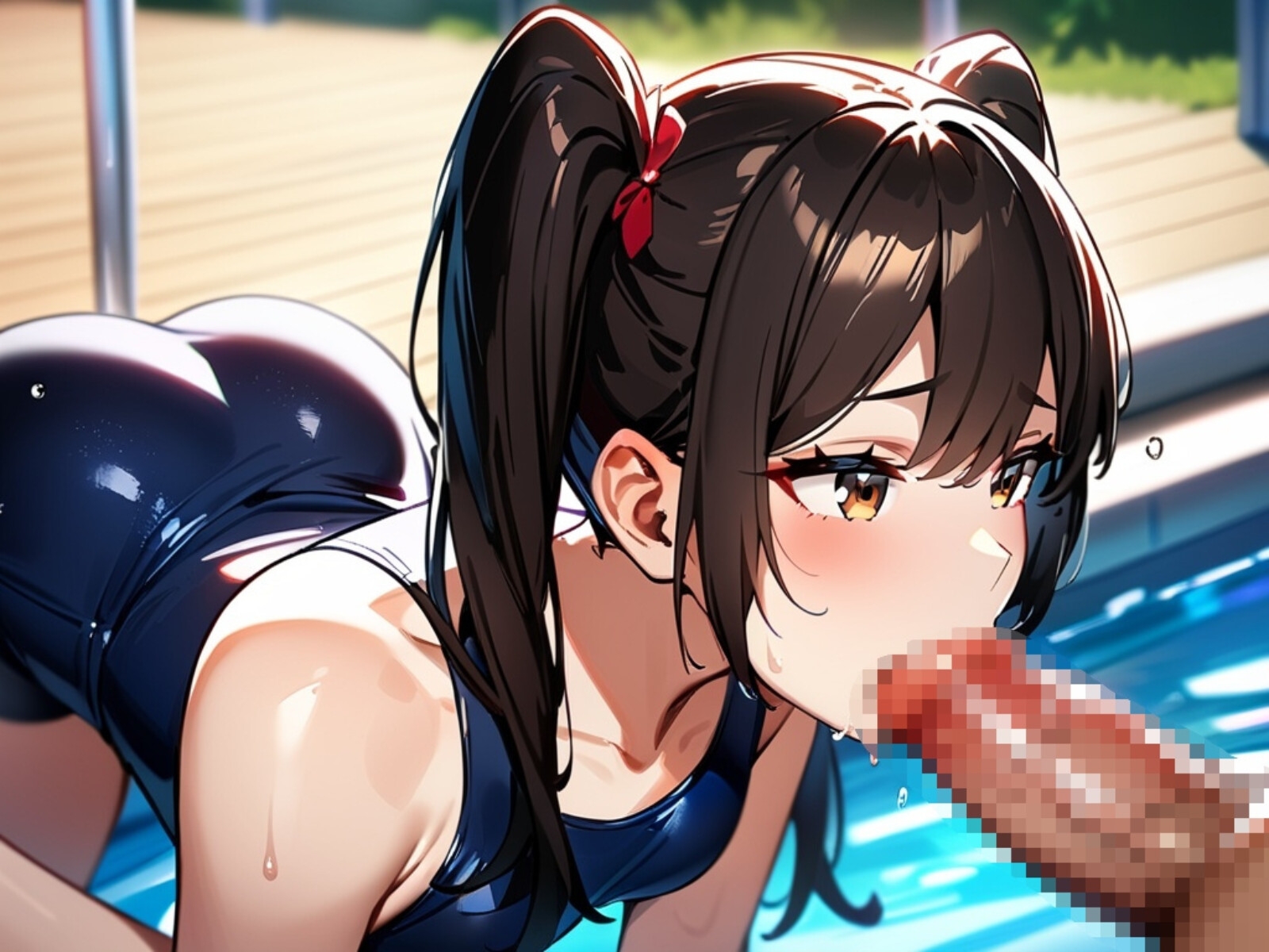 スク水後輩女子と淫語プレイ【4K超高画質フルボイスアニメーション】