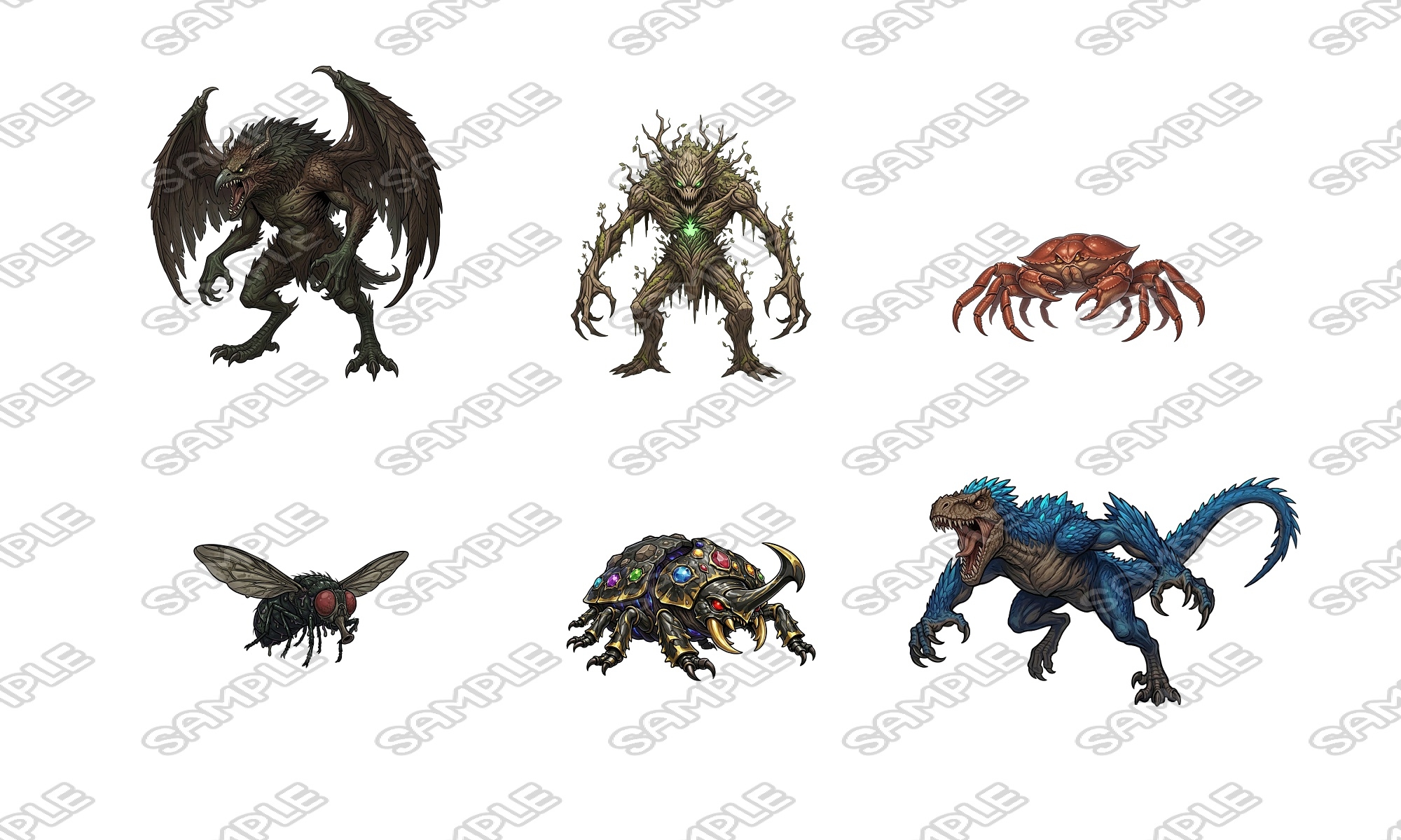 【敵グラフィック素材vol.5】ザコモンスターパック