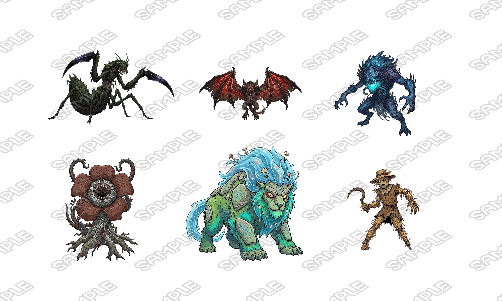 【敵グラフィック素材vol.5】ザコモンスターパック