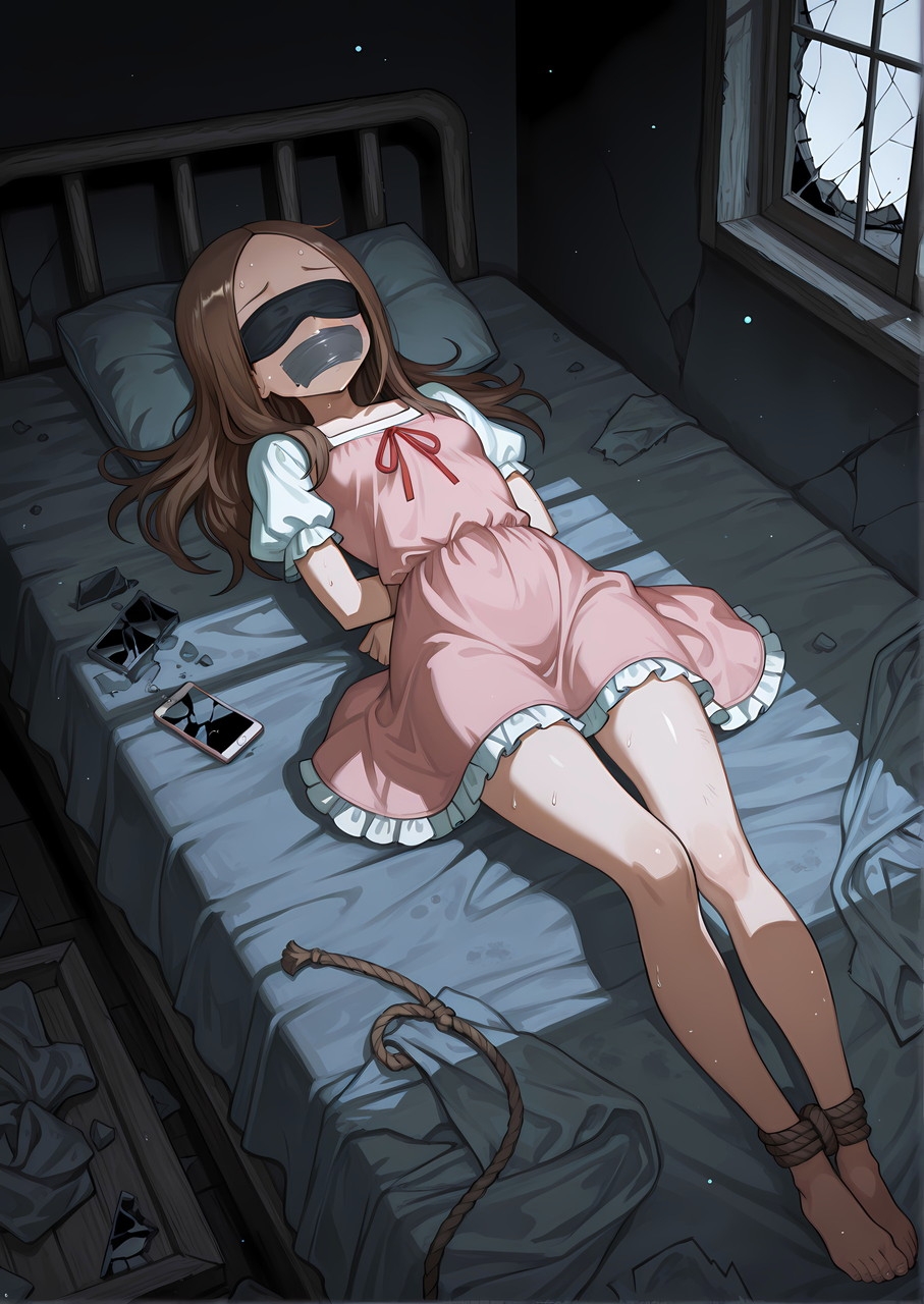 [AIイラストCG] 捕らわれ上手な高〇さん