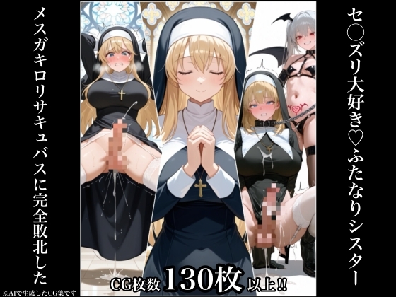 メ○ガキ○リサキュバスに完全敗北したセ◯ズリ大好き♡ふたなりシスター