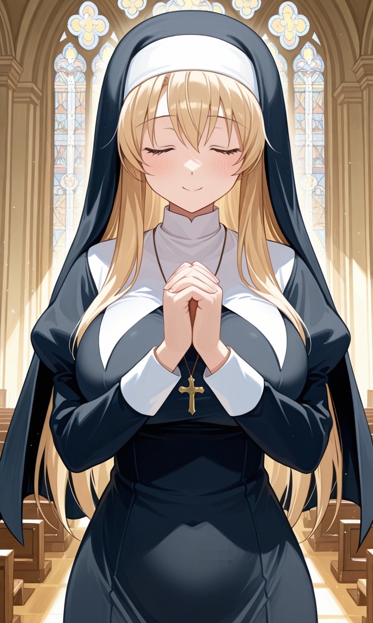 メ○ガキ○リサキュバスに完全敗北したセ◯ズリ大好き♡ふたなりシスター