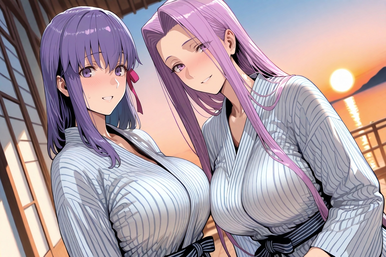 間○桜&メ○ューサin温泉