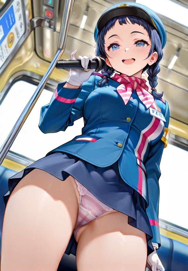 下から失礼しま～す♪ バスガイド編