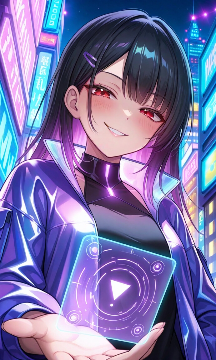 Lila Nox - Cyber Temptation【Neon Hacker Girl】 – Preview 2
