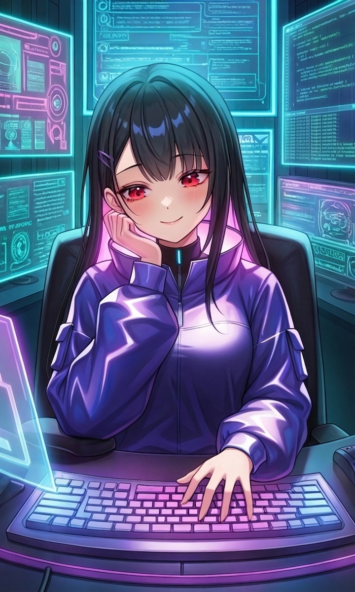 Lila Nox - Cyber Temptation【Neon Hacker Girl】 – Preview 5