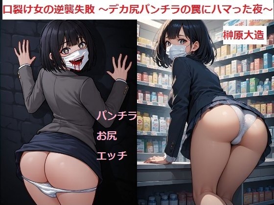 口裂け女の逆襲失敗 ～デカ尻パンチラの罠にハマった夜～