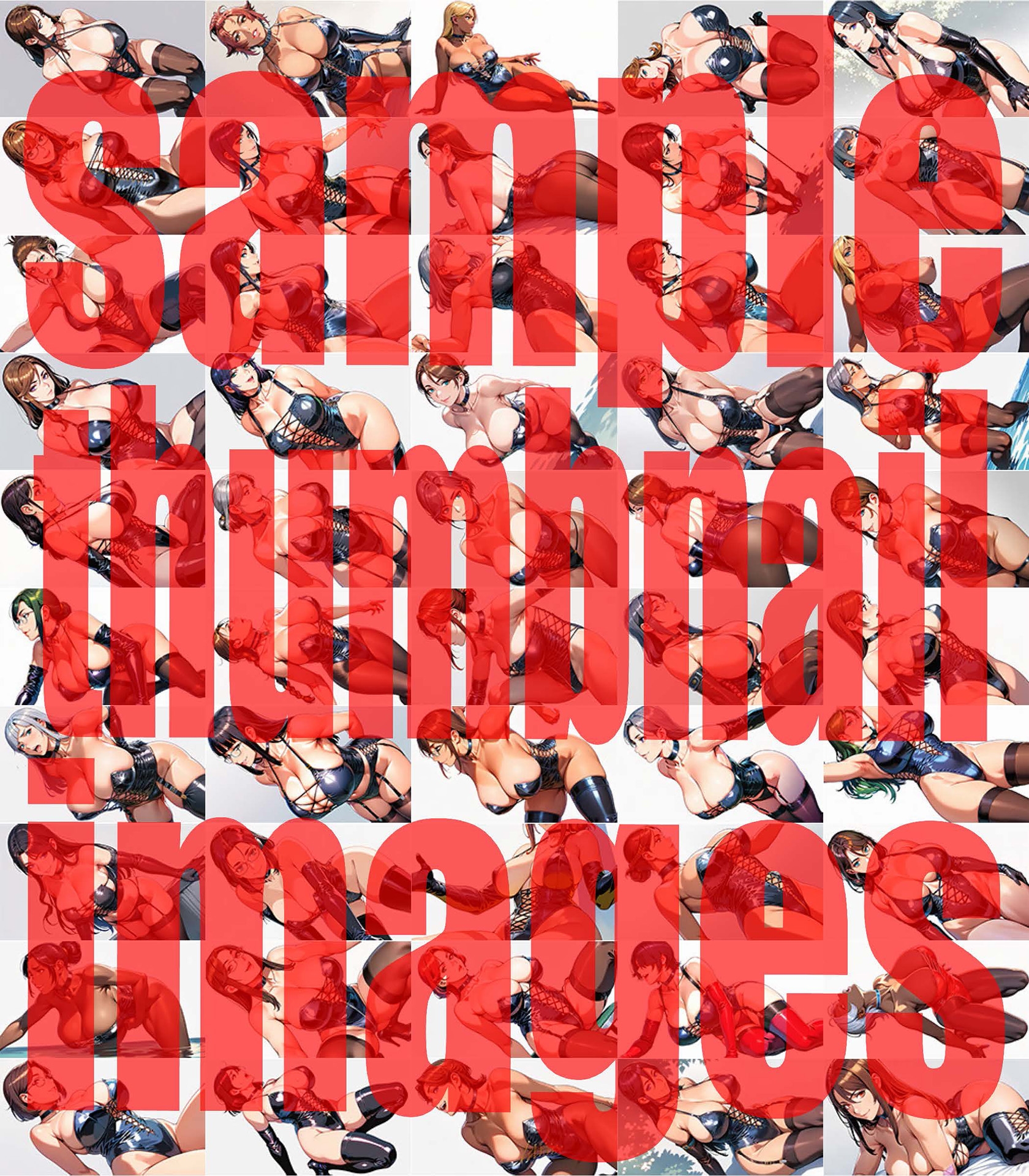 人妻ボンデージ画像集 4K 相当287枚(縦型143枚、横型:144枚)