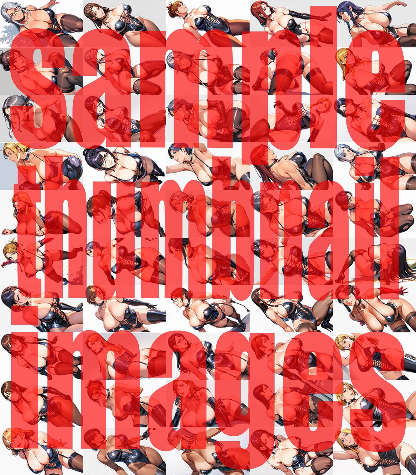 人妻ボンデージ画像集 4K 相当287枚(縦型143枚、横型:144枚)