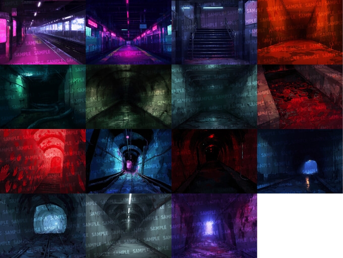 【背景150枚】ホラー風