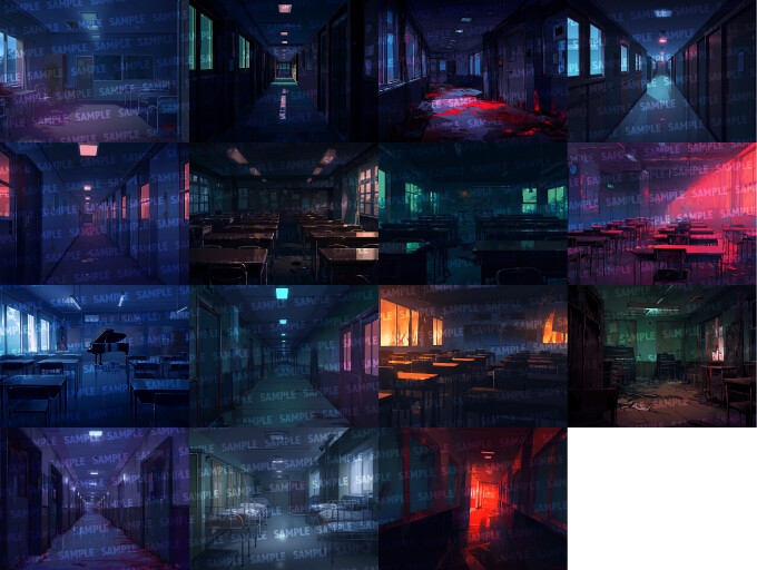 【背景150枚】ホラー風