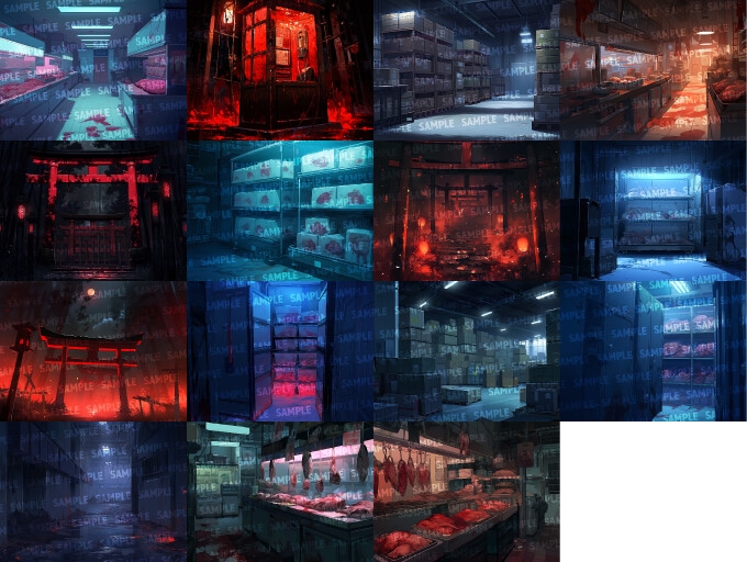 【背景150枚】ホラー風