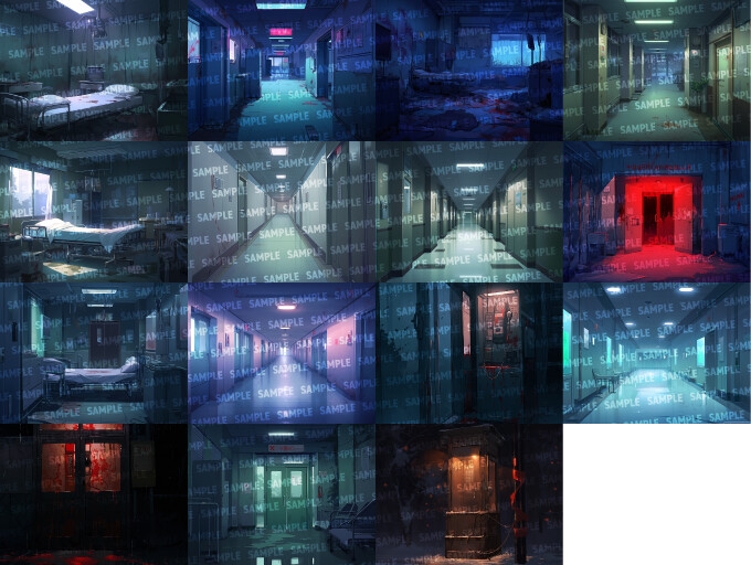 【背景150枚】ホラー風