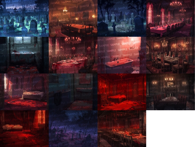 【背景150枚】ホラー風