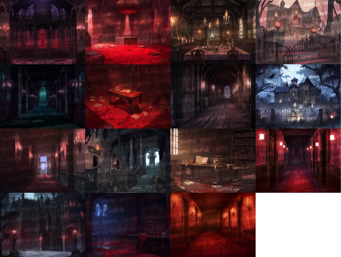 【背景150枚】ホラー風