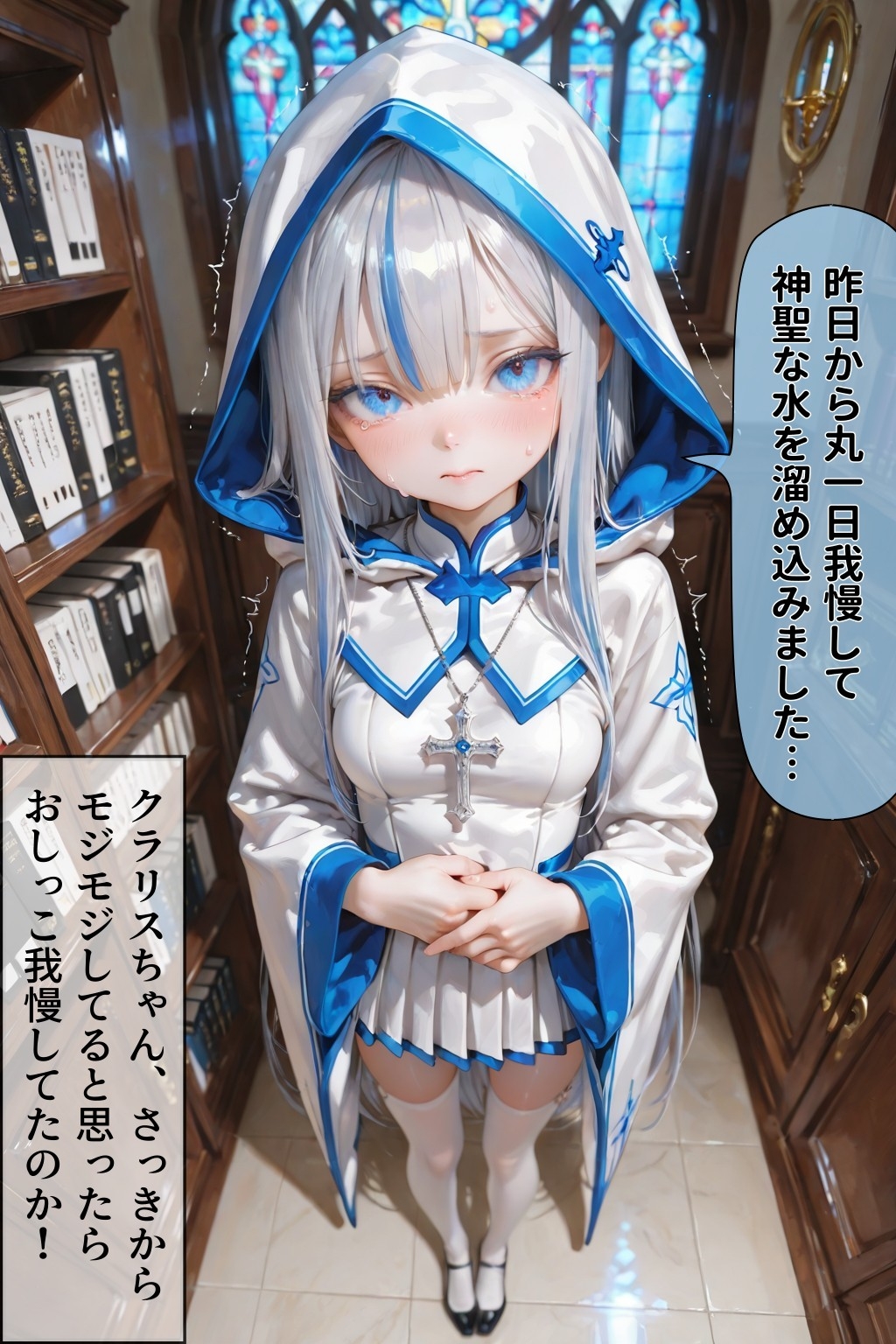 聖女ちゃんの勘違い神託 クラリス編(1) 〜聖水配布と幹部奉仕〜【おしっこ/アナル/中出し】【HS48】Vol.01