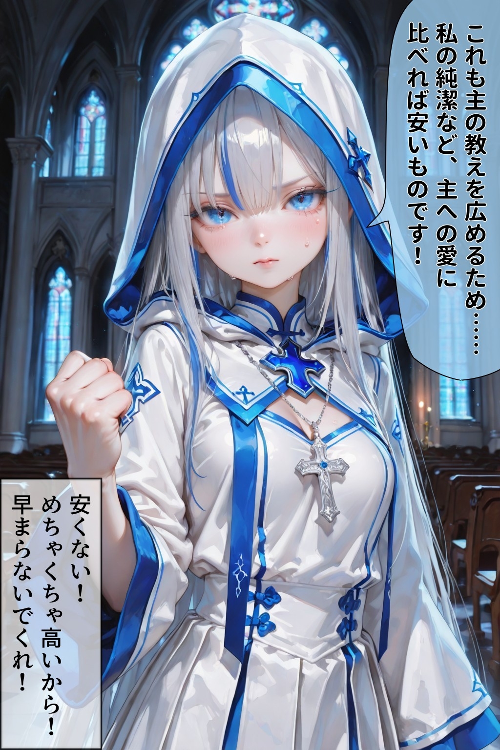 聖女ちゃんの勘違い神託 クラリス編(1) 〜聖水配布と幹部奉仕〜【おしっこ/アナル/中出し】【HS48】Vol.01