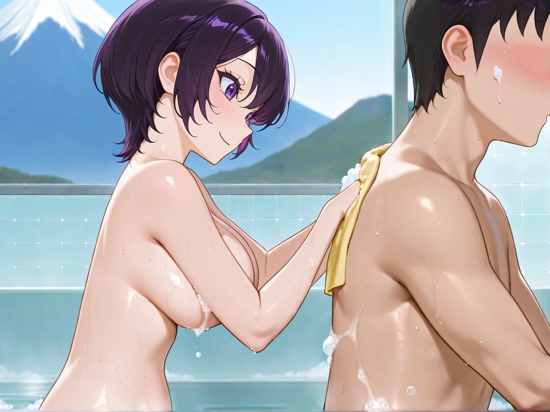 クールビューティな番台のお姉さんは気に入った客(ボク)で性欲を発散する【バイノーラル/女性優位/中出し】 – Preview 5