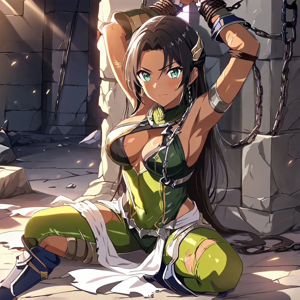 【R18】異国の敗北女騎士の屈辱記録 ～誇り高き黒髪褐色騎士が堕ちるまで～ – Preview 5