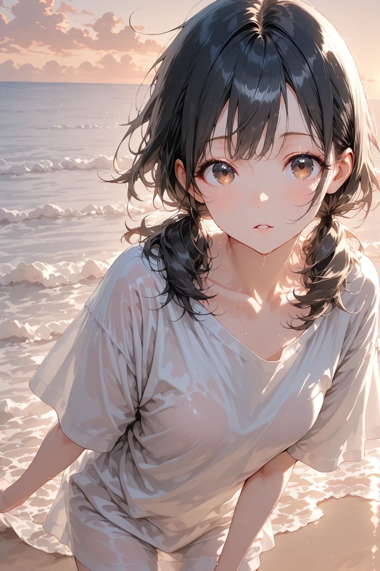 陽菜 collection - Sandy beach -【海辺ヌードイラスト集】