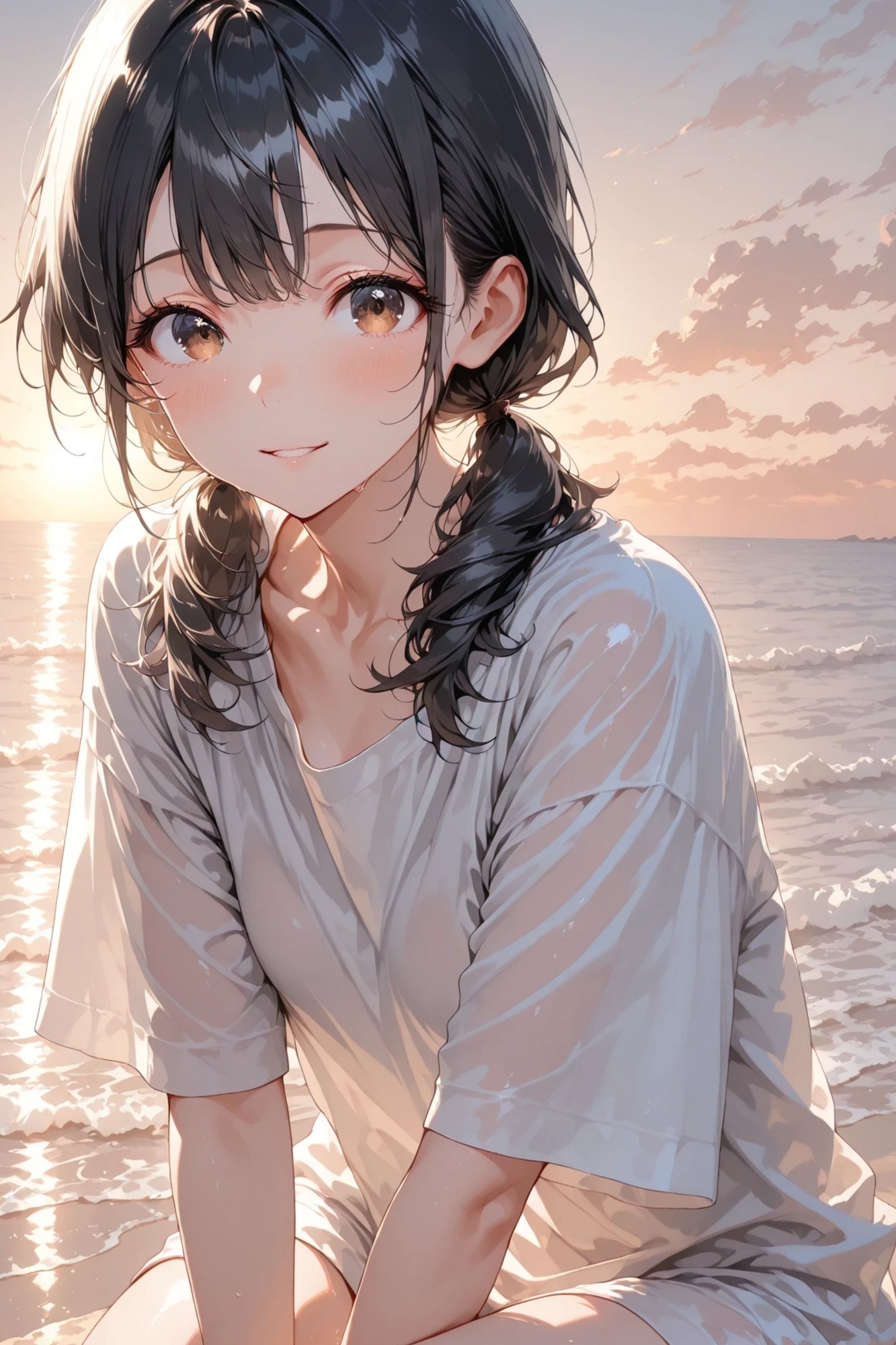 陽菜 collection - Sandy beach -【海辺ヌードイラスト集】