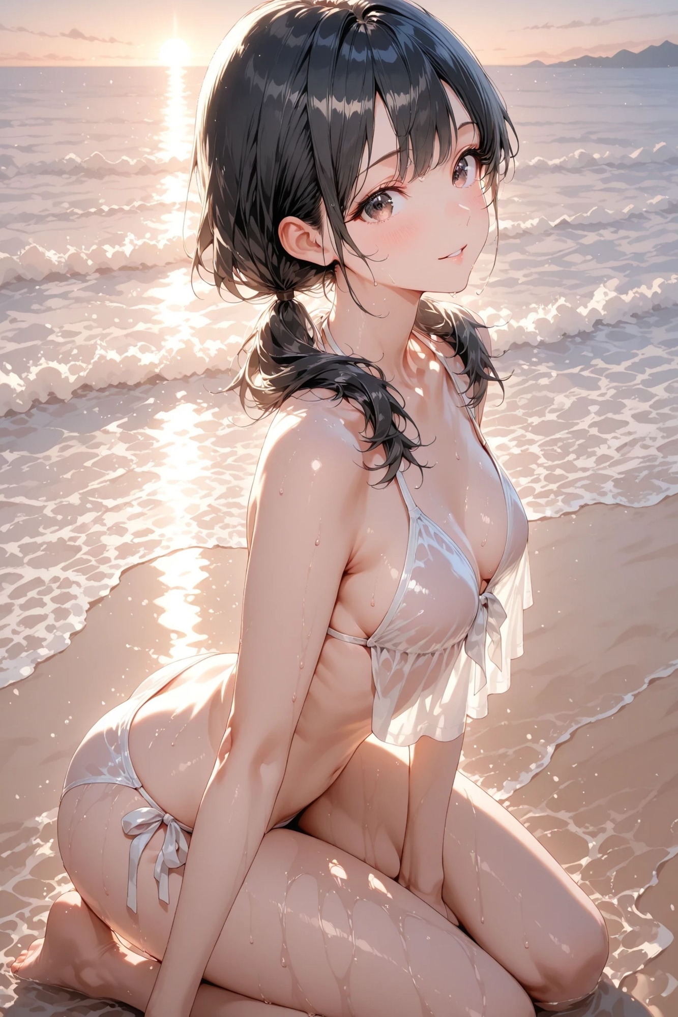 陽菜 collection - Sandy beach -【海辺ヌードイラスト集】