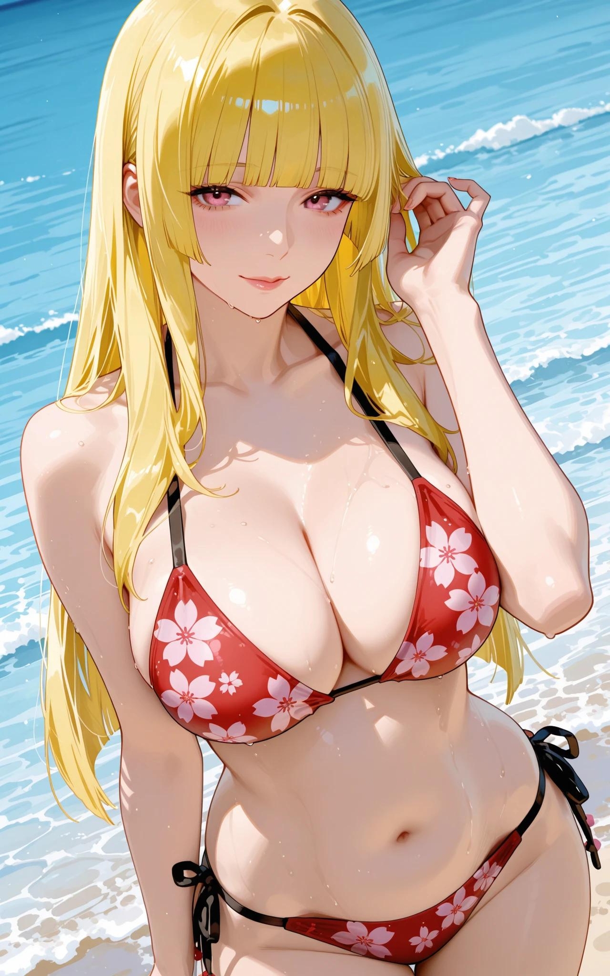 ビーチで美熟女をNTR