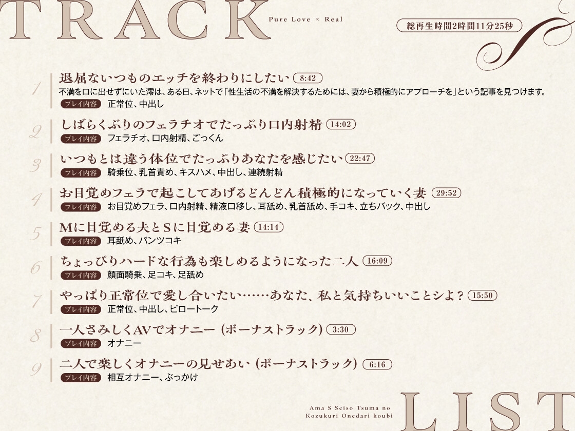 【あなたの精子ぜーんぶ独り占め♡】あなた大好き♡甘サド清楚妻の子作りおねだり交尾【純愛×リアル】