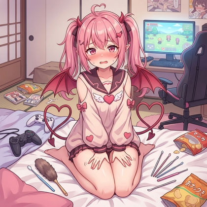 【中文音声】肚子饿瘪的笨蛋小魅魔突然住进我家！ – main preview