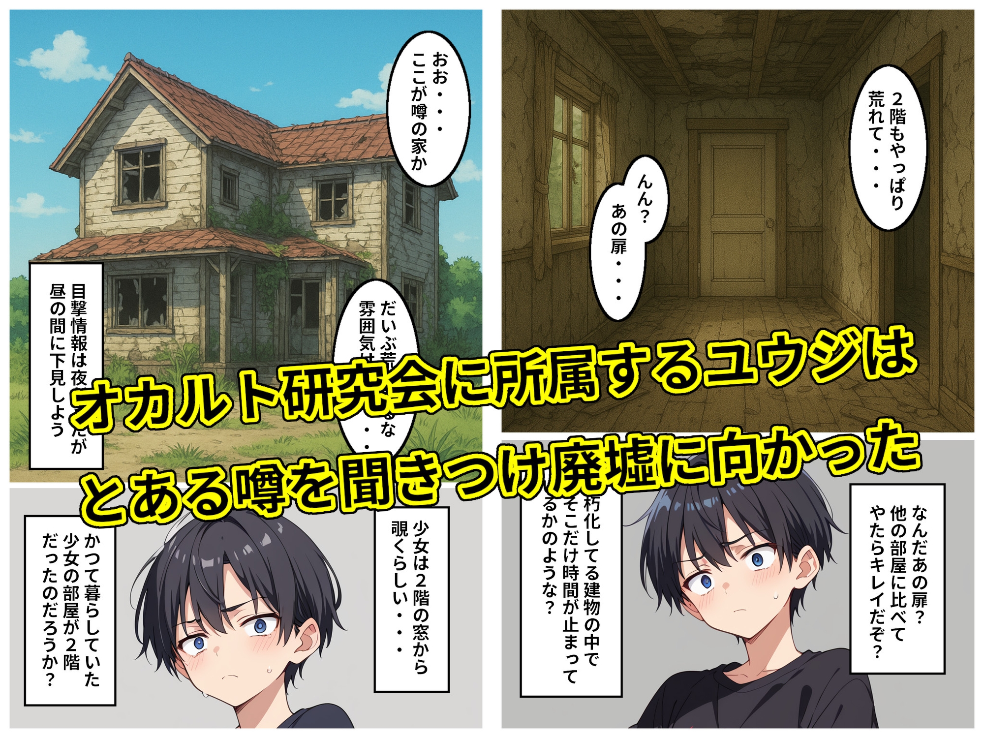 廃墟に現れる幽霊少女はセックスするまで成仏できない?