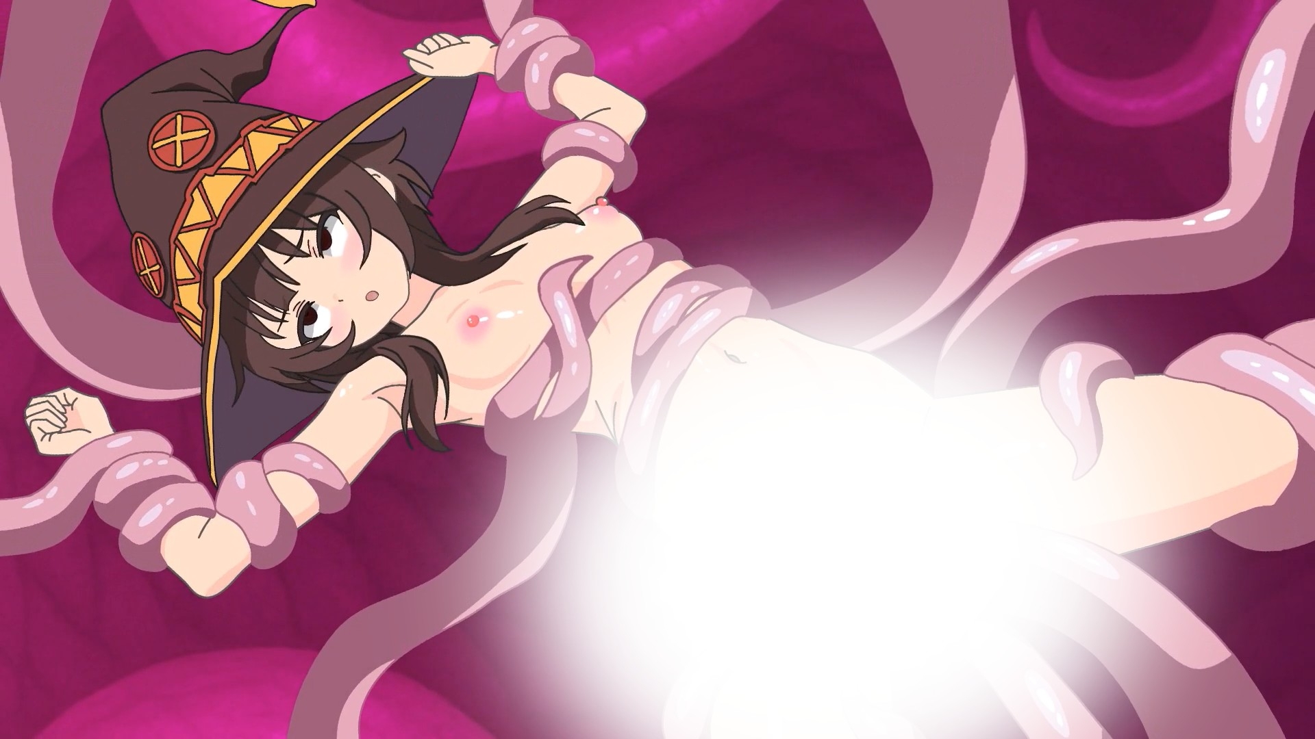 【Live2Dアニメ】触手モンスターに拘束されためぐみんはめちゃくちゃにされる