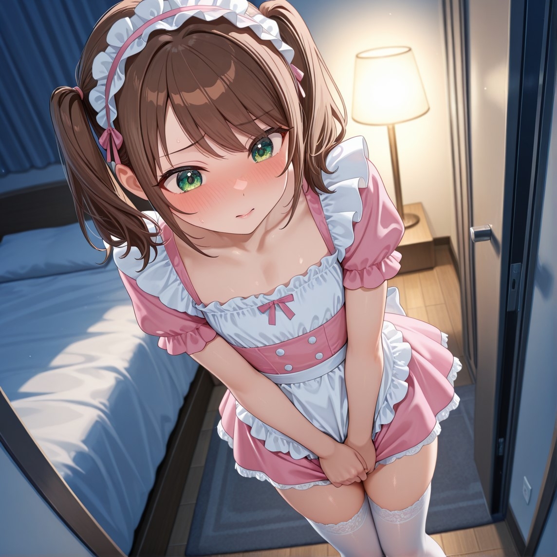 咲とエプロン