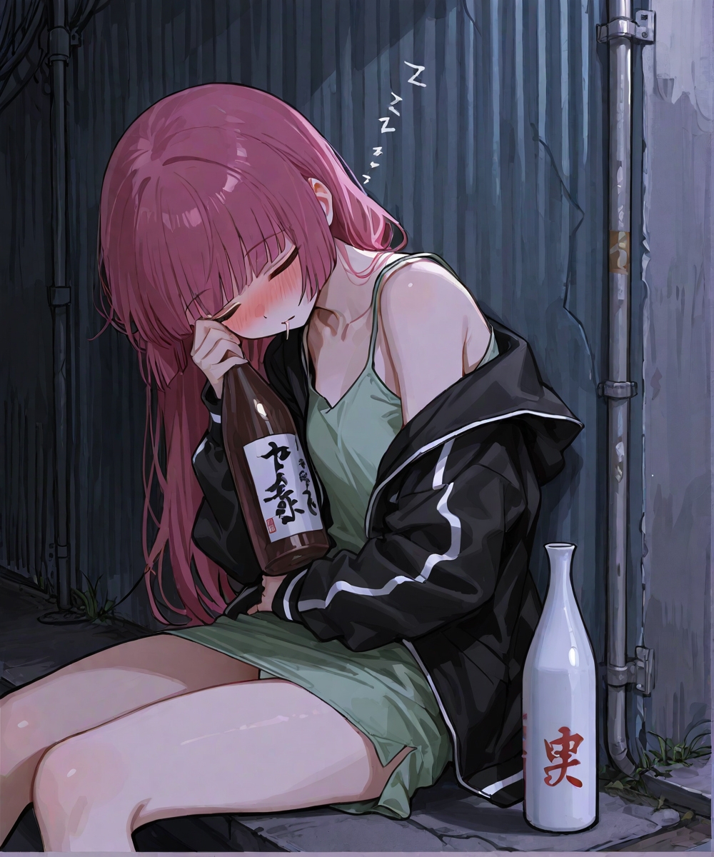 酔い潰れた廣◯きくり ～新宿の路地で寝落ちしたSICK HACKのリーダーを○す～ ぼっち・◯・ろっく!