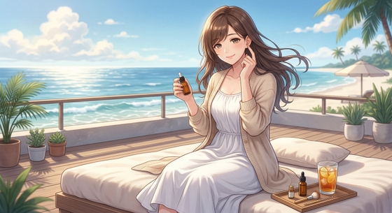【中文音声】海风、夏日与温柔乡:来自专属姐姐的精油SPA与耳部ASMR – main preview