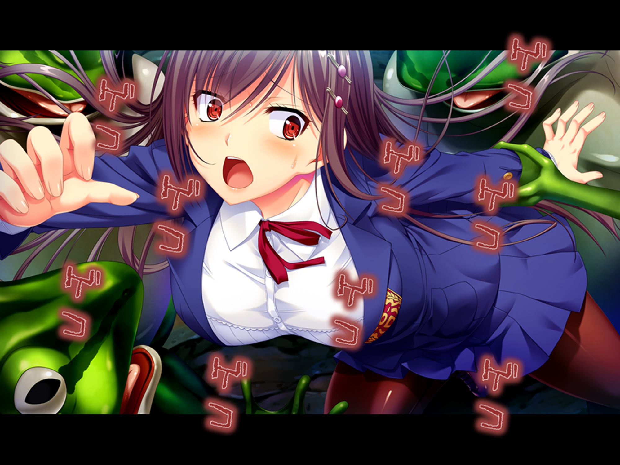 巨大生物に絡め取られた少女がネバトロ攻めで快楽堕ち <総集編> – Preview 3