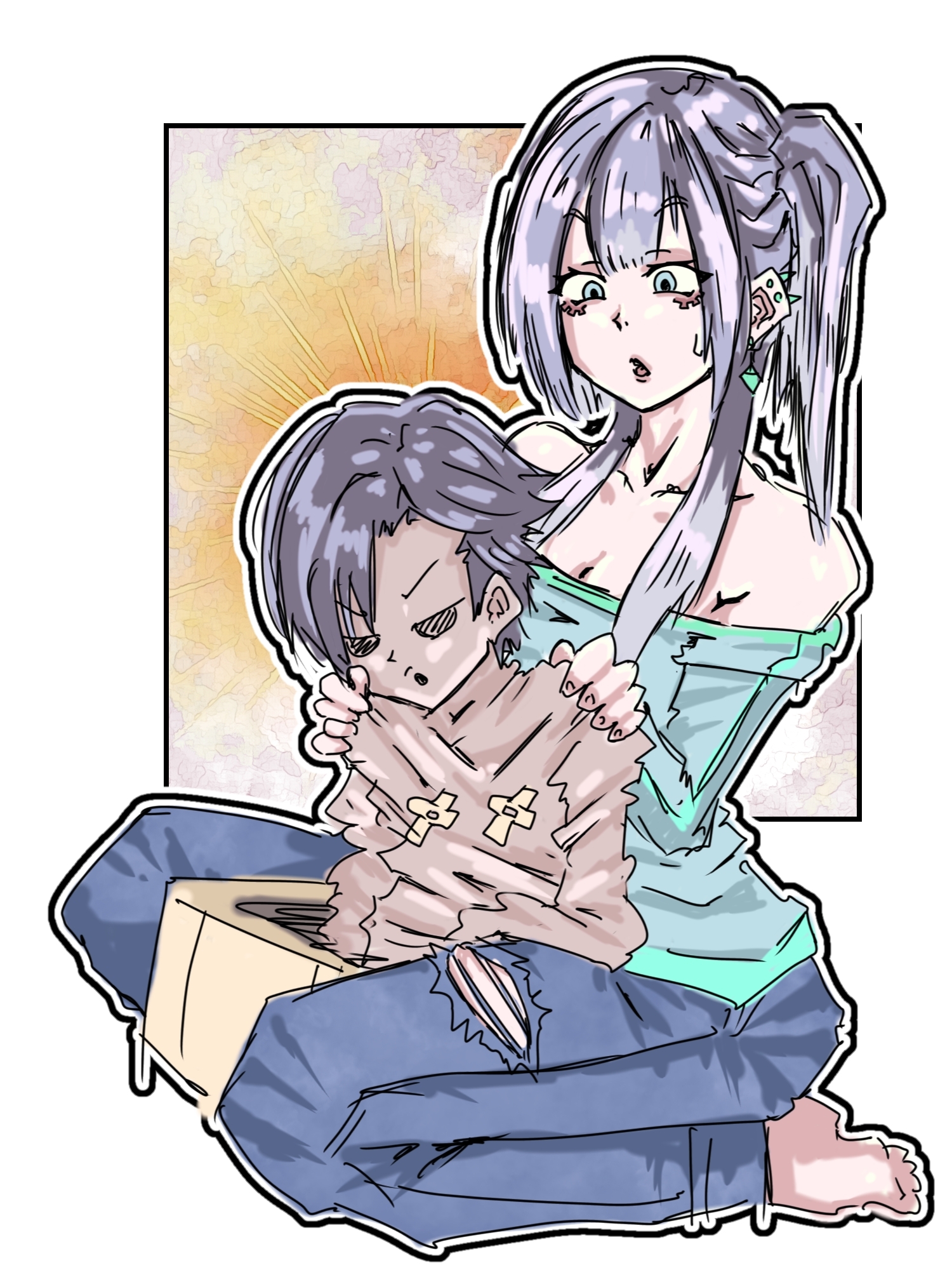 【着衣版】1コマ漫画 ラフ案シリーズ 第三巻