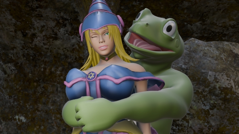 敗北の黒魔導士 ～魔物蛙の毒息に堕ちる～ – Preview 2