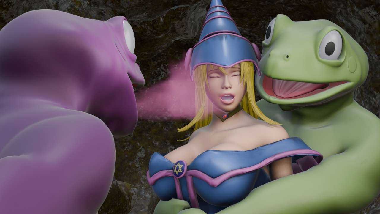 敗北の黒魔導士 ～魔物蛙の毒息に堕ちる～ – Preview 3