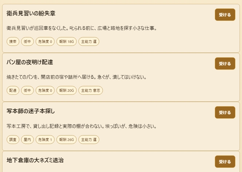 冒険者の日常:銀の雄鶏亭の五つの挑戦印 – Preview 3