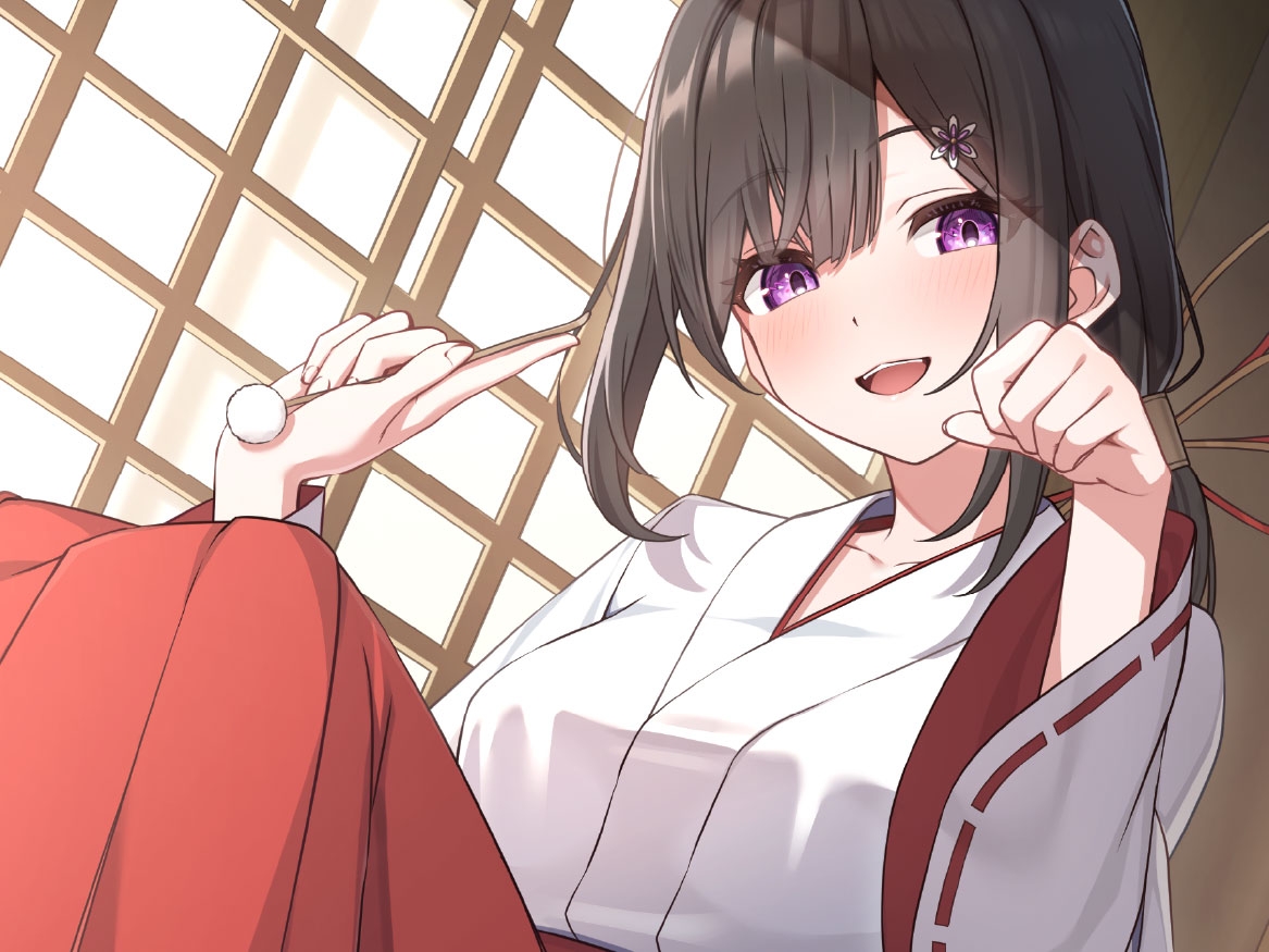 【CV.茅野愛衣】巫女さんと、安らぎの時間。【耳かき・シャンプー・猫語】～『やがて散りゆく鏡の花へ』ASMR吉積舞編2～