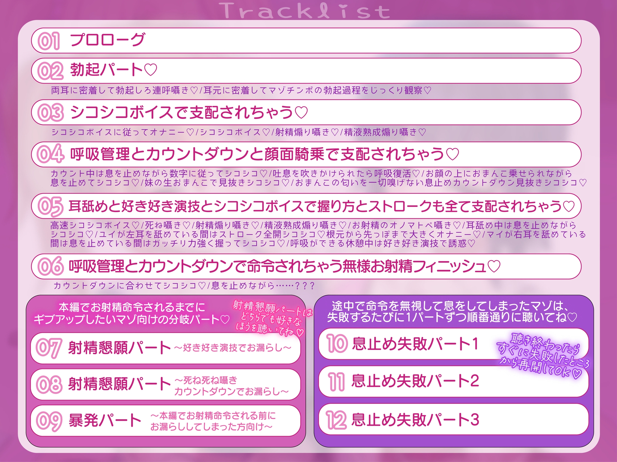 意地悪な妹達にオナサポ音声好きがバレちゃって呼吸管理でオモチャにされちゃう地獄の射精我慢遊び♡